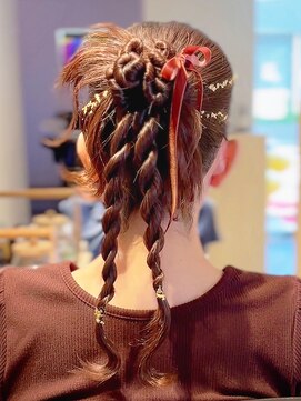 ネジネジカチモリヘア　～結婚式お呼ばれヘアアレンジ～