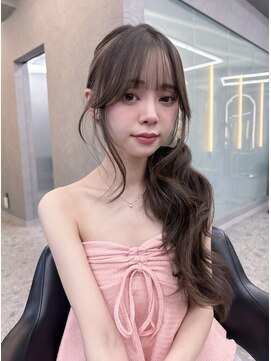 ボタン ハカタ(VOTAN hakata) 【柿本真優】結んでも可愛い顔周りカット/前髪カット/ベージュ