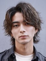 バイフィフス 原宿/表参道(by fifth)&nbsp;原宿ツイストスパイラルパーマメンズカットセンターパートウルフ
