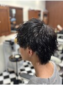 波巻きツイストスパイラルリバースセンターパートニュアンスパT