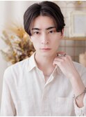 アップバングアッシュグレージュセンターパートウルフ20代30代a