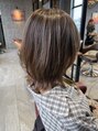 アースコアフュールボーテ 新潟中野山店 (EARTH coiffure beaute)&nbsp;1ブリーチでできるハイライトカラー【白髪ぼかし】