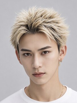 ノイセルヘアー(Noisyle Men's hair) リバースセンターパート/ニュアンスパーマ/ダウンバング/MEN'S