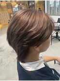 メンズブリーチカラーピンクベージュ/静岡メンズ/メンズブリーチ