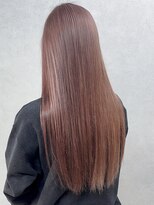 エラ(ELLA)&nbsp;ピンクブラウン×ロングヘア　髪質改善　艶髪