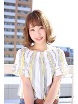 セピアージュ サンク(hair beauty clinic salon Sepiage cinq)&nbsp;デザインカラ-×切りっぱなしボブ×オン眉×ひし形シルエット