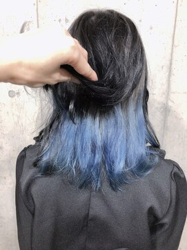 サロンドミルク 原宿(salon de MiLK) グレージュ&インナーブルー