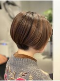 丸みショートボブ