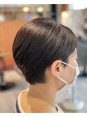 ミニマムショートカットアッシュブラック金沢◎20代30代40代50代