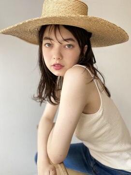 ルーイ(LOUIE) シースルーバング / ダークブラウン