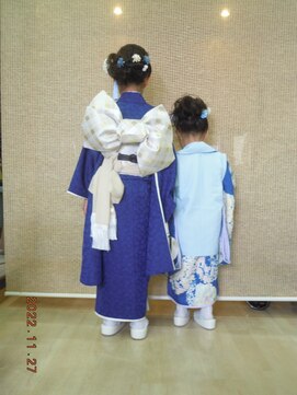 トータルビューティーサロンカワニシ 七五三着付け