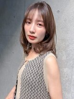 オーブ ヘアー イエル 泉中央店 仙台(AUBE HAIR iel) 20代・30代_シアーベージュミディ