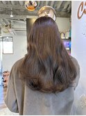 透明感カラー／ココアブラウン／韓国ヘアー