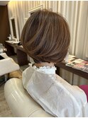 【上品度◎】エレガンス&美フォルム前下がりボブ
