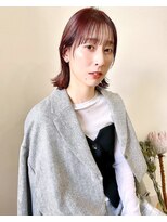 イチエ(icie)&nbsp;外はねボブ×ピンクラベンダー