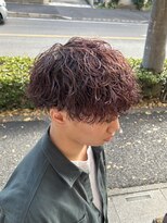 ラボーテイサミヘアーイースト(La.beaut'e ISAMI HAIR EAST) ウルフマッシュパーマハイライト〈理容室〉東浦和メンズ