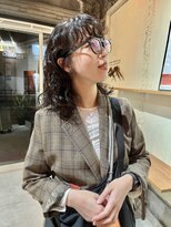 ユニ(uni)&nbsp;黒髪パーマ/黒髪パーマ/前髪パーマ/20代/30代/40代