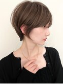 ハイライトバレイヤージュダブルカラーショートカット　30代40代