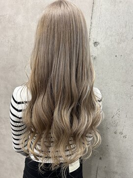 ルノン(LUNON) ホワイトミルクティー/ハイトーン/ケアブリーチ/ロングヘア/韓国