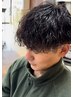メンズ限定　カット＋ニュアンスパーマ＋眉カット￥8980