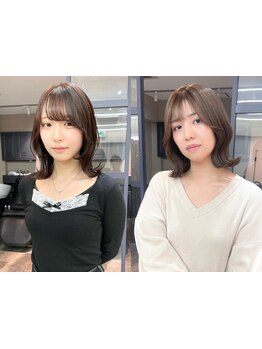 くびれミディは誰でも扱いやすい長さで、スタイリング時間が一番短く楽でオシャレな可愛いスタイル＊[大宮]