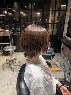 オーガニック アトリエ 大宮(organic+atelier) 髪質改善カラーハイライトグレージュ白髪染めウルフカット