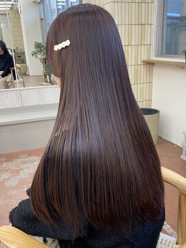 パークレーン アイス イヴェン(park lane ICI yeven) 縮毛矯正カラーレイヤーカットボブミディアム名古屋栄矢場町前髪