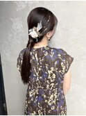 【タイトヘアアレンジ】渋谷/ヘアセット/巻き下ろし/学割U24/眉