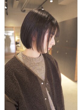 アルジャーノンシロ(ALGERNON shiro) ナチュラル/切りっぱなし/ミニボブ/20代30代/韓国風/竹内哲太