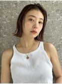 簡単に垢抜ける軽めな切りっぱなしボブ
