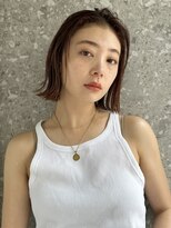 サンク 原宿 表参道(cinq)&nbsp;簡単に垢抜ける軽めな切りっぱなしボブ