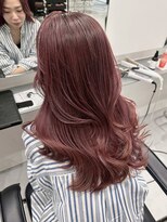リムレスバイサンク 万代 新潟駅(LIMLESS by cinq) ダブルカラーケアブリーチピンクベージュカラーワンホンレイヤー