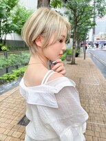 ロンド ジュルード 名古屋(Lond jeloud)&nbsp;ショート ボブ インナーカラー 韓国風5821