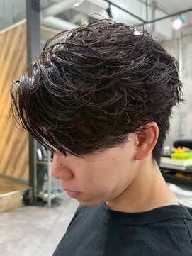 ビカムメンズヘアー 栄店(become men's hair) フェザーパーマ/ニュアンス