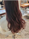 ロング ピンクブラウン