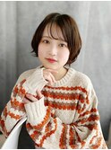 【町田】シースルーバング×ショートボブ/明るい愛されスタイル