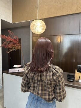 アールトゥーヘアー(art To Hair) ピンクブラウン/ミディアムヘア/暖色カラー