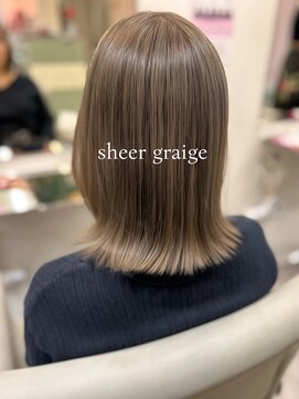 【MAKI】1ブリーチ/グレージュ/色持ちカラー/透明感カラー