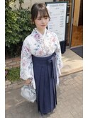 袴スタイルヘアアレンジシニヨン