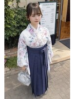 ファーレンピュアスウィート(fahren-pure-suite) 袴スタイルヘアアレンジシニヨン