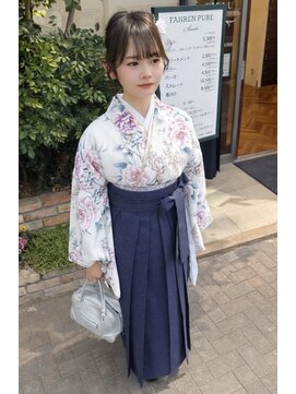 ファーレンピュアスウィート(fahren-pure-suite) 袴スタイルヘアアレンジシニヨン
