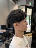 メンズカット×ニュアンスパーマ