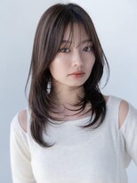 ケアリー 大泉学園(Carelly)&nbsp;デザインカラー/レイヤーカット/ウェットヘア/オリーブベージュ