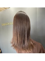 トリフォリウム 小牧店(TRIFOLIUM) 「ツヤ感アップ水素ラベージュカラー」