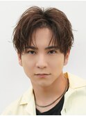 原宿フェザーパーマ毛流れセンターパートウルフフェザーショート