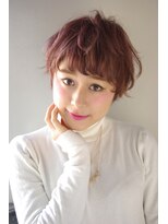 ビヨンドイー(beyond E)&nbsp;“丸さが可愛いマッシュショート☆ダークチェリー”