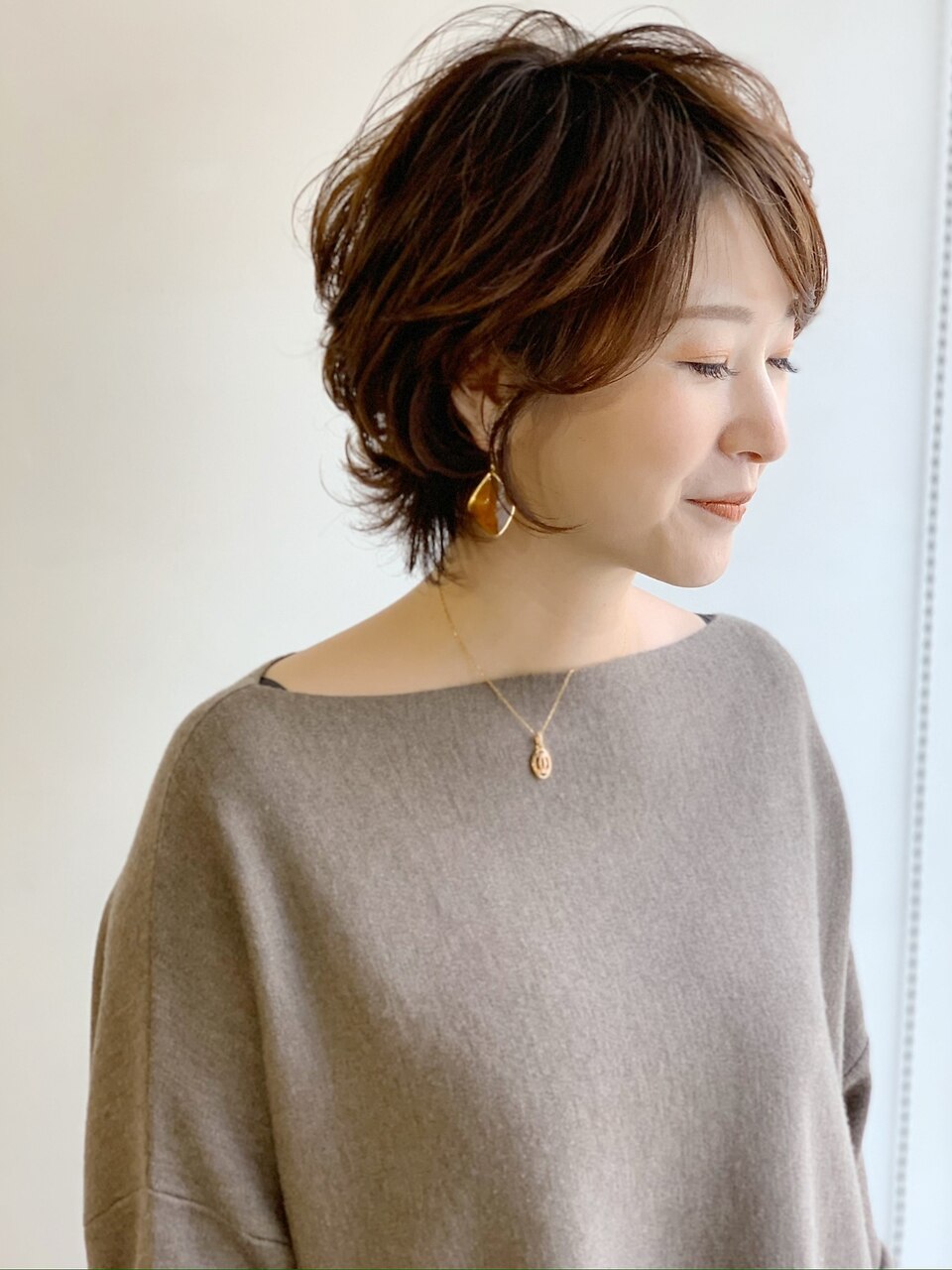 2025年春】大人可愛い女性のダックテールショートのヘアスタイル 2025年春】大人可愛い女性のダックテールショートのヘアスタイル