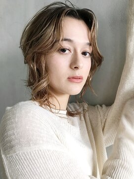 アイティー バイ アルバム 浦和店(IT by ALBUM) おくれ毛たっぷりラフお団子_ココアブラウンセシルカット_57408