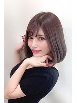 プログレスプラス ふんわり小顔ボブ×ラベンダーブラウン