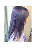 ラベンダーブルー×ロング